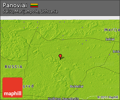 Physical 3D Map of Panoviai