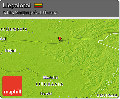 Physical 3D Map of Liepalotai