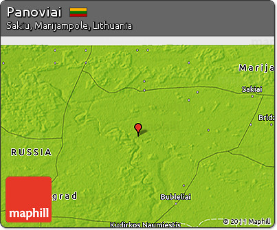 Physical 3D Map of Panoviai