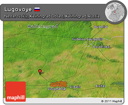 Satellite 3D Map of Lugovoye