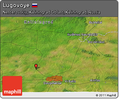 Satellite 3D Map of Lugovoye