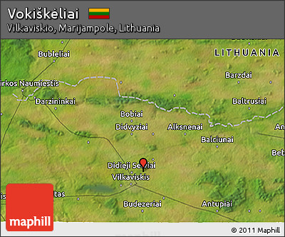 Satellite 3D Map of Vokiškėliai