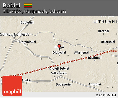 Shaded Relief 3D Map of Bobiai