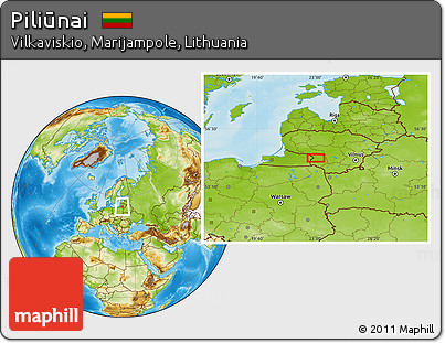 Physical Location Map of Piliūnai
