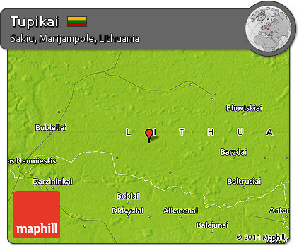 Physical Map of Tupikai