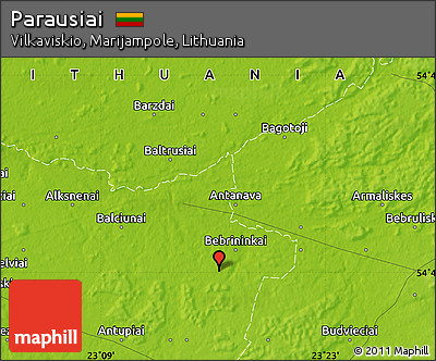 Physical Map of Parausiai