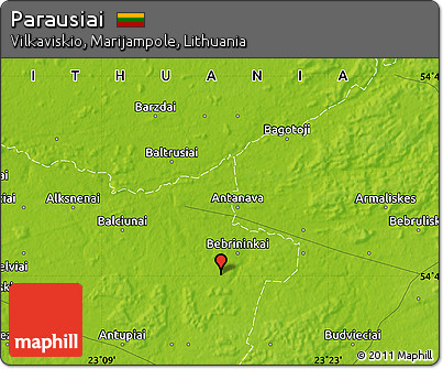 Physical Map of Parausiai