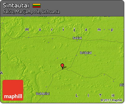 Physical Map of Sintautai