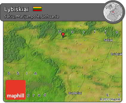 Satellite Map of Lybiškiai