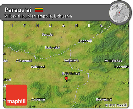 Satellite Map of Parausiai