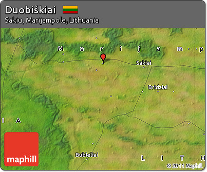 Satellite Map of Duobiškiai
