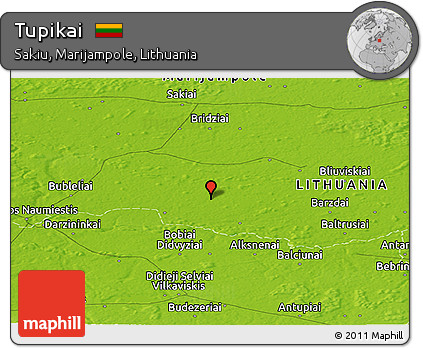 Physical Panoramic Map of Tupikai