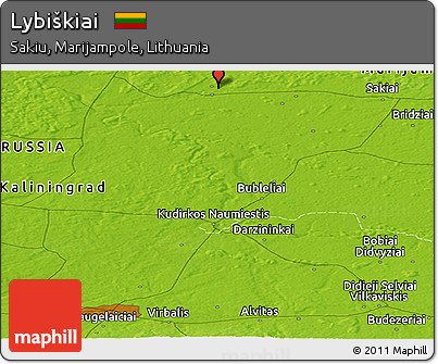 Physical Panoramic Map of Lybiškiai