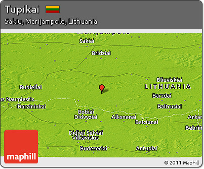 Physical Panoramic Map of Tupikai