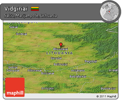 Satellite Panoramic Map of Vidgiriai