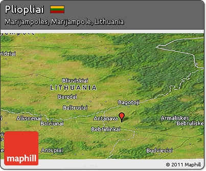Satellite Panoramic Map of Pliopliai