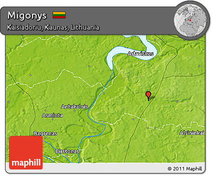 Physical 3D Map of Migonys