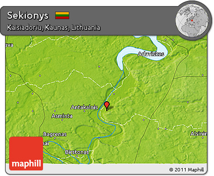 Physical 3D Map of Sekionys