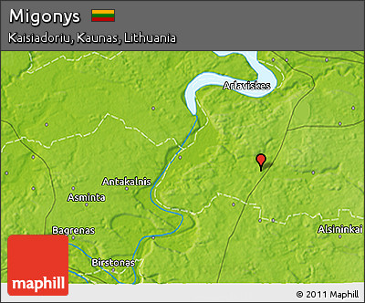 Physical 3D Map of Migonys