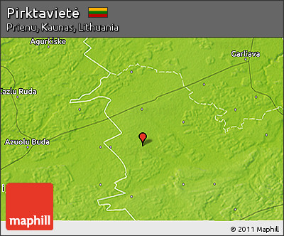 Physical 3D Map of Pirktavietė