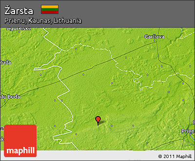 Physical 3D Map of Žarsta