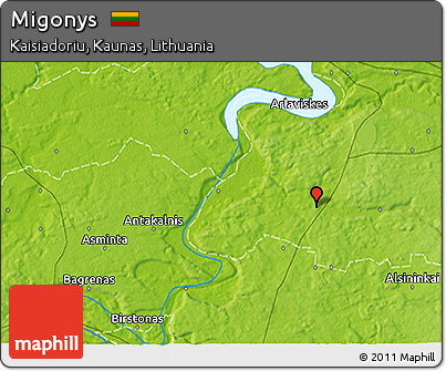 Physical 3D Map of Migonys