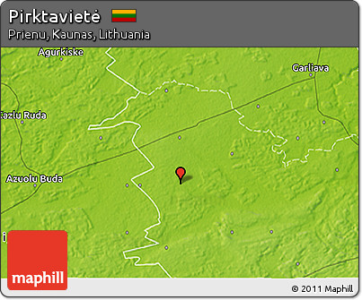 Physical 3D Map of Pirktavietė