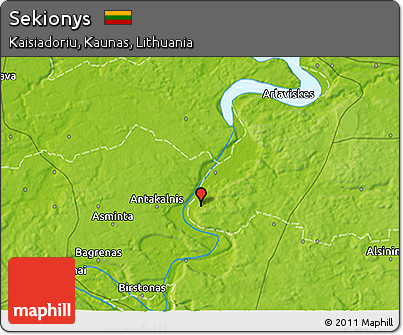 Physical 3D Map of Sekionys