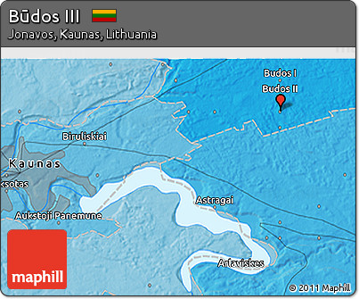Political 3D Map of Būdos III