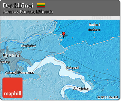 Political 3D Map of Daukliūnai