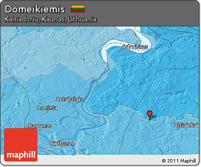 Political 3D Map of Domeikiemis