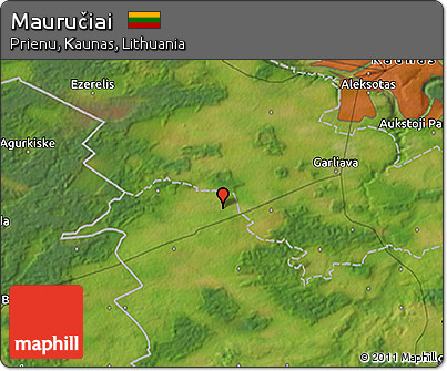 Satellite 3D Map of Mauručiai