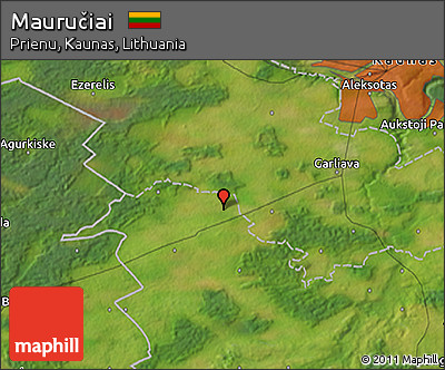 Satellite 3D Map of Mauručiai