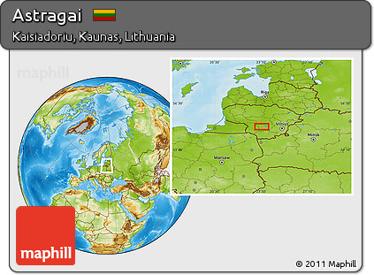 Physical Location Map of Astragai