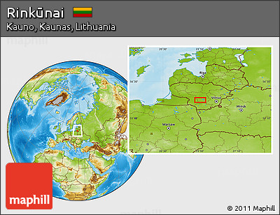 Physical Location Map of Rinkūnai