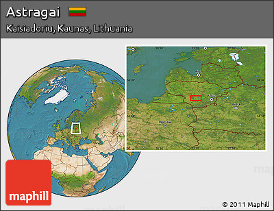 Satellite Location Map of Astragai