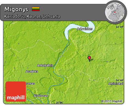 Physical Map of Migonys