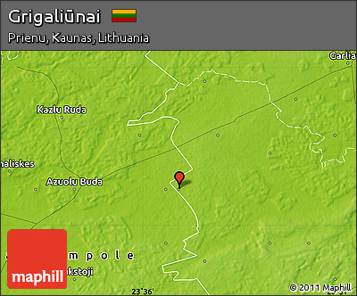 Physical Map of Grigaliūnai