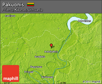 Physical Map of Pakuonis