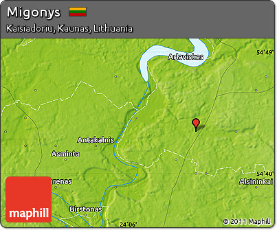 Physical Map of Migonys