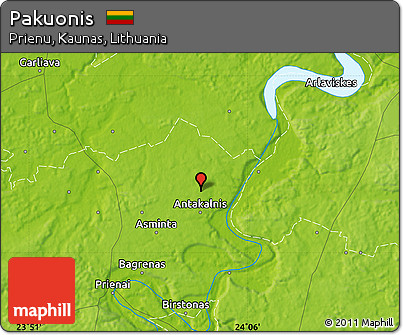 Physical Map of Pakuonis