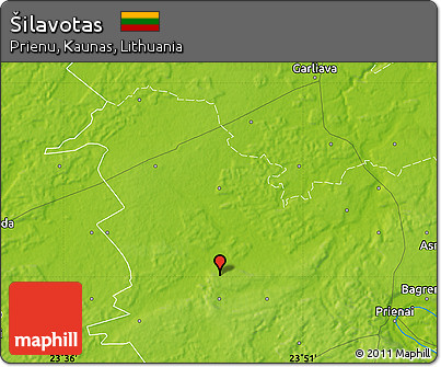 Physical Map of Šilavotas