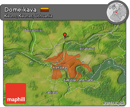 Satellite Map of Domeikava