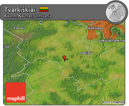 Satellite Map of Tvarkiškiai