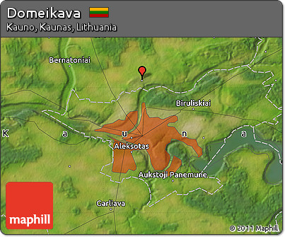 Satellite Map of Domeikava