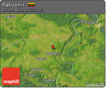 Satellite Map of Pakuonis