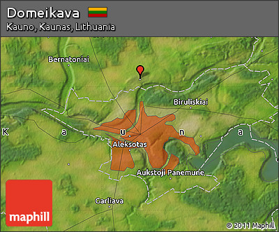 Satellite Map of Domeikava