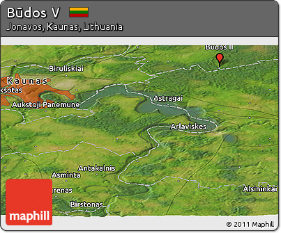 Satellite Panoramic Map of Būdos V