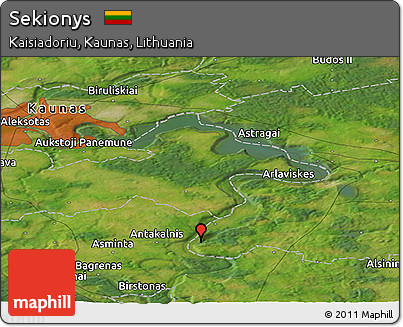 Satellite Panoramic Map of Sekionys