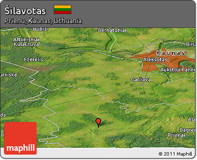 Satellite Panoramic Map of Šilavotas
